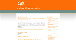 Desktop Screenshot of cfdt-sante-sociaux-aeim.alephworlds.com